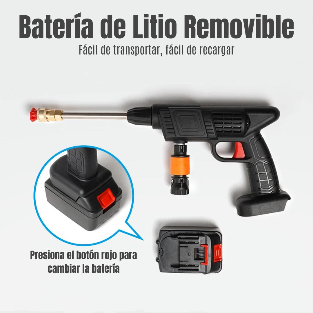 HIDROJET: Hidrolavadora Eléctrica con 2 Baterías