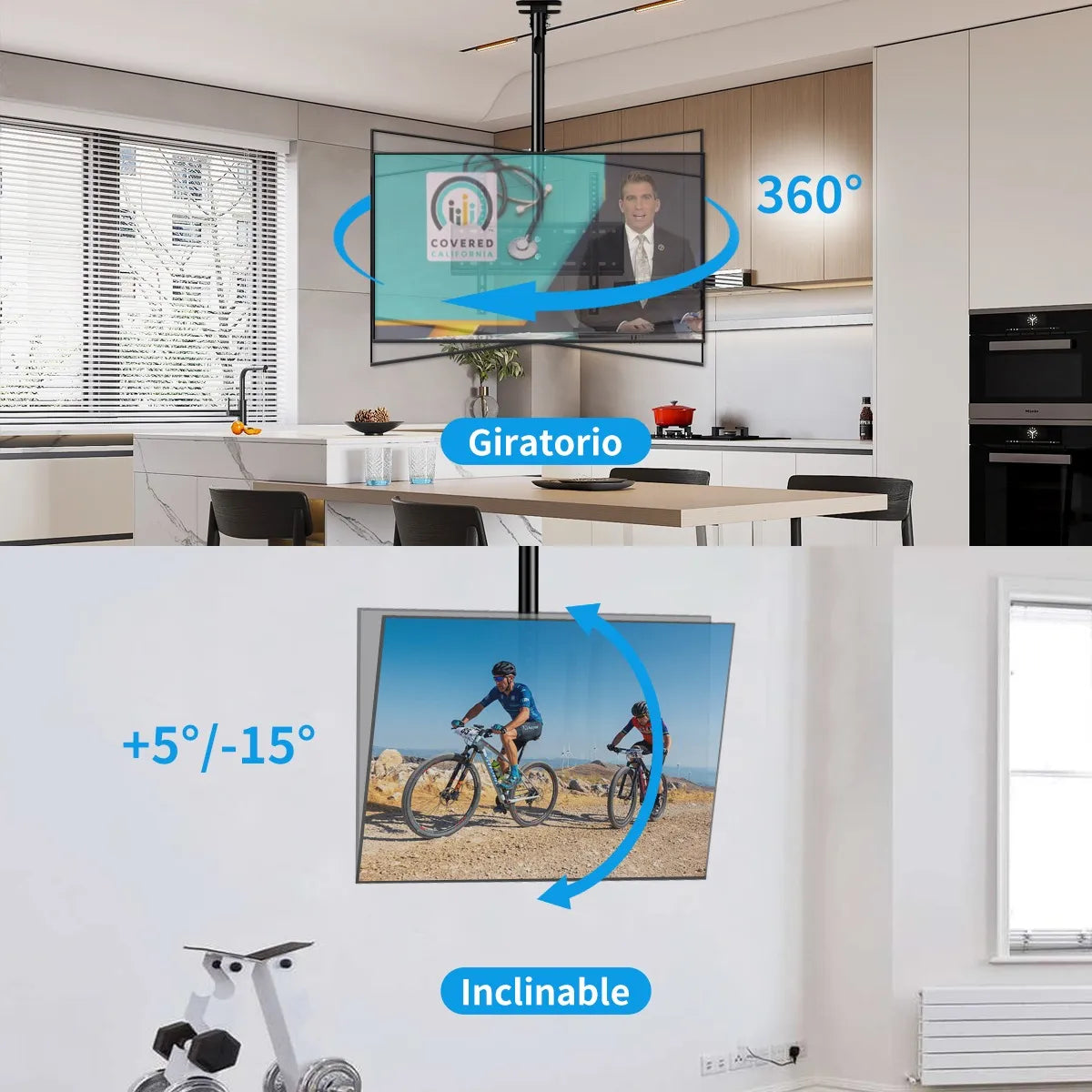 Soporte Techo Ajustable TV