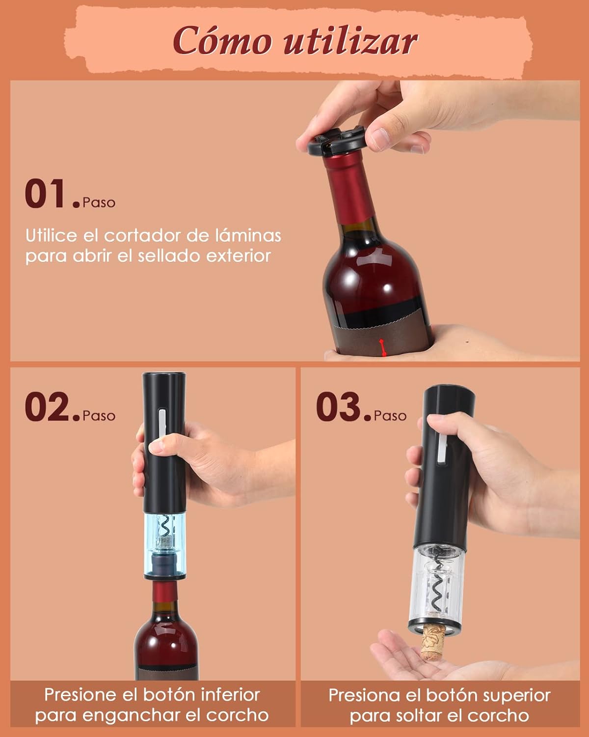 Sacacorchos Eléctrico