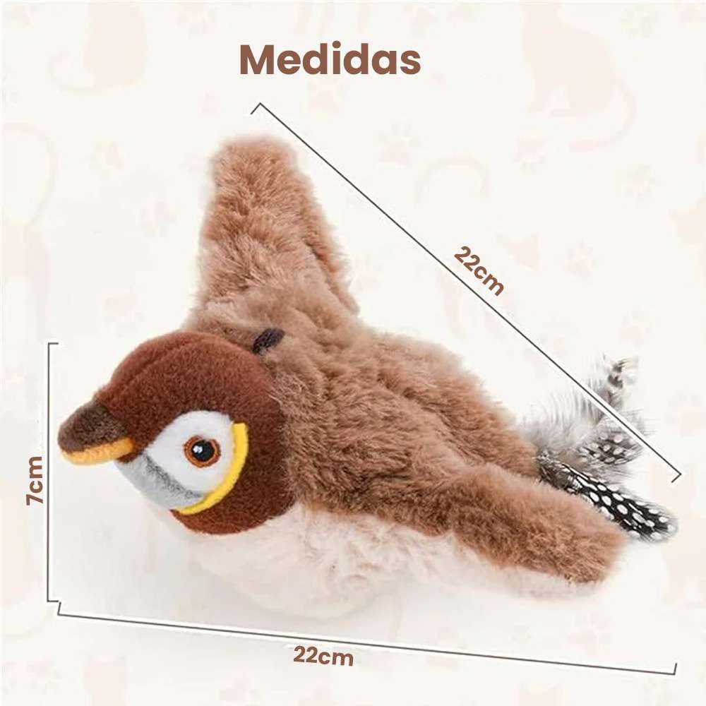 Pájaro de Peluche Eléctrico para Gatos