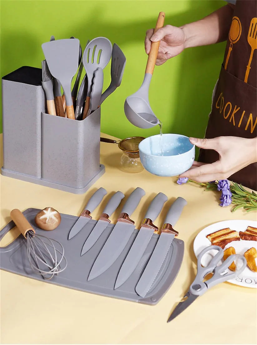 Set De Utensilios De Cocina 19 Piezas