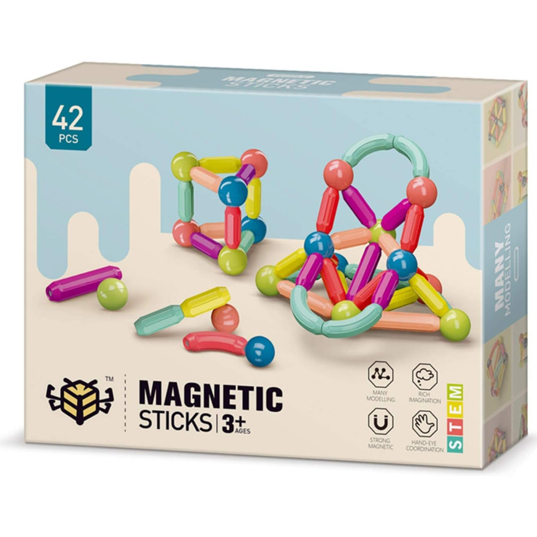 Juego de Bloques Magnéticos de 42 Piezas